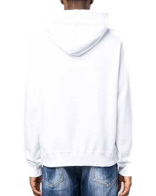 DSquared² White Hoodies for men