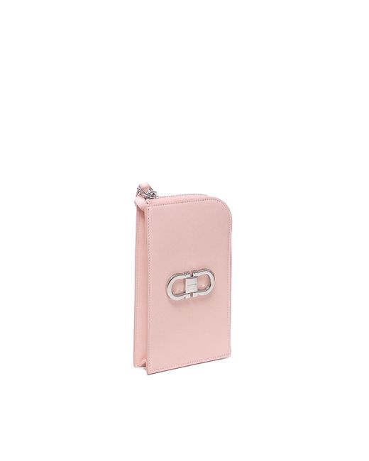 Ferragamo Pink Leather Wallet