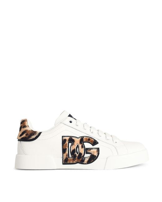 Dolce & Gabbana White Portofino Sports Shoes