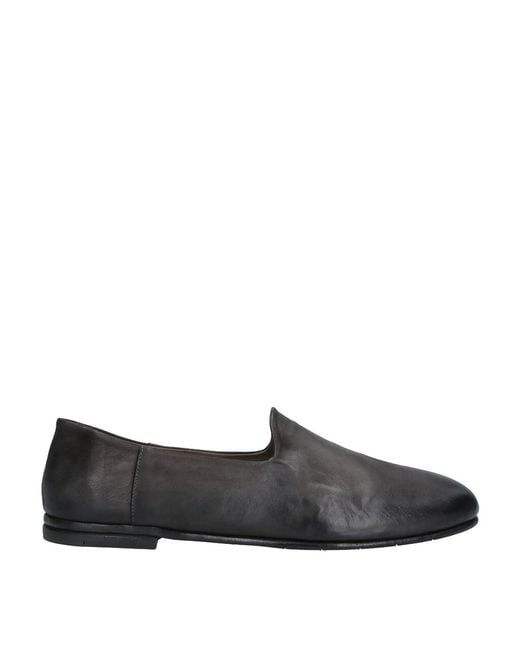 Premiata Gray Leather Moccasins for men