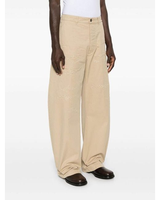 DSquared² Natural Ripped Chino Pants for men