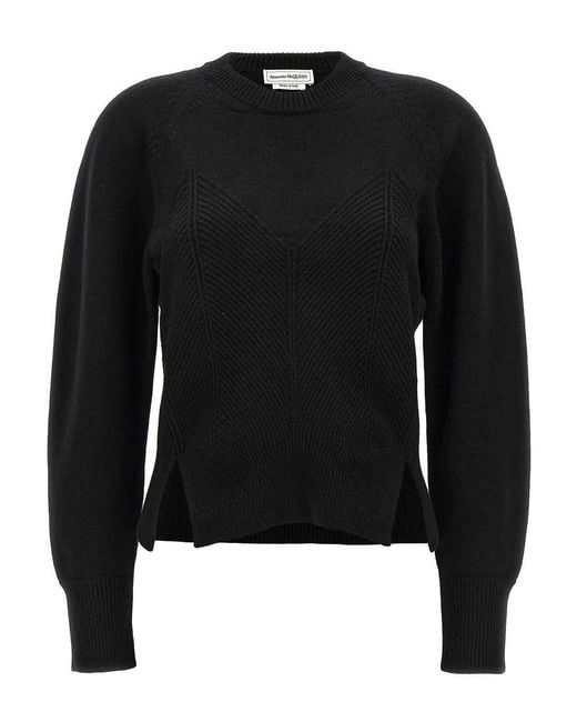 McQueen Black Sweaters