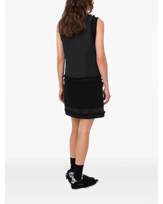 Moschino Black Stretch Boucle Dress