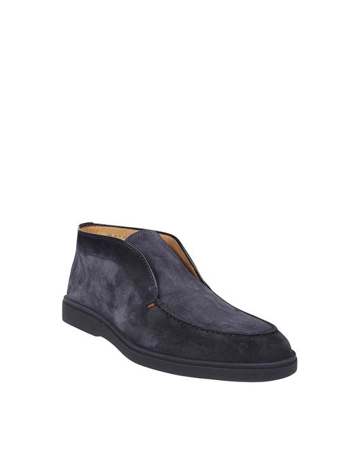 Santoni Blue Boneless Shoes for men