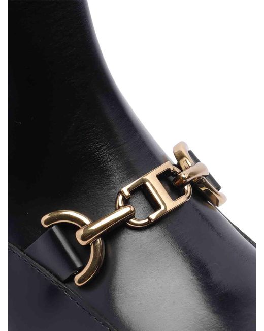 Tod's Black Leather Booties