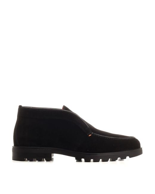 Santoni Black Desert Boot for men