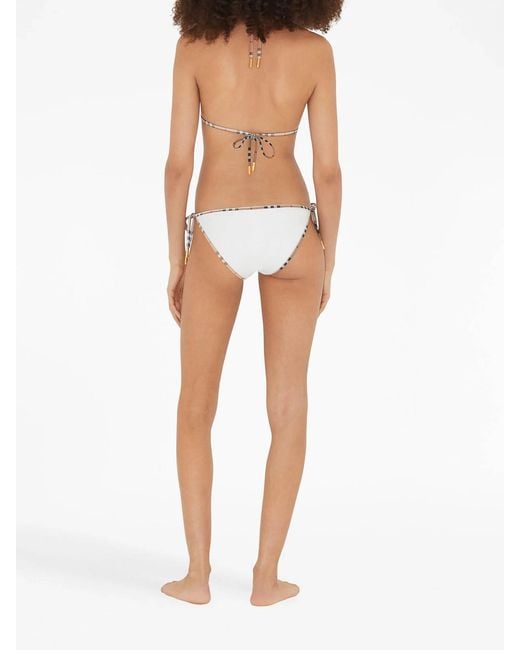 Burberry White Mata Bikini