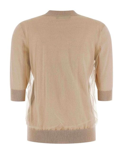 Fabiana Filippi Natural Double Layer Sweater