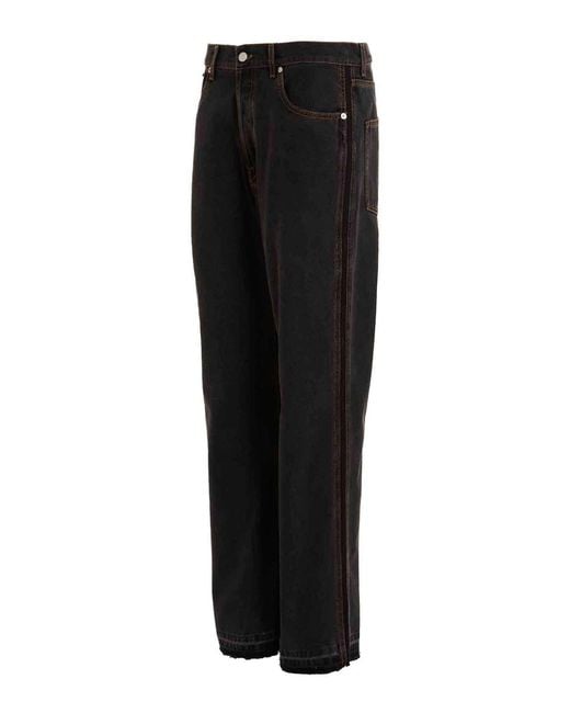 McQueen Black Five-Pocket Jeans for men