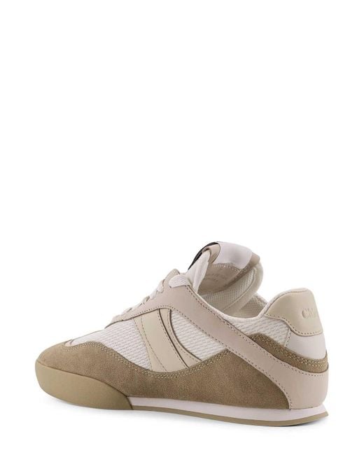 Chloé White Kick Mesh Sneakers