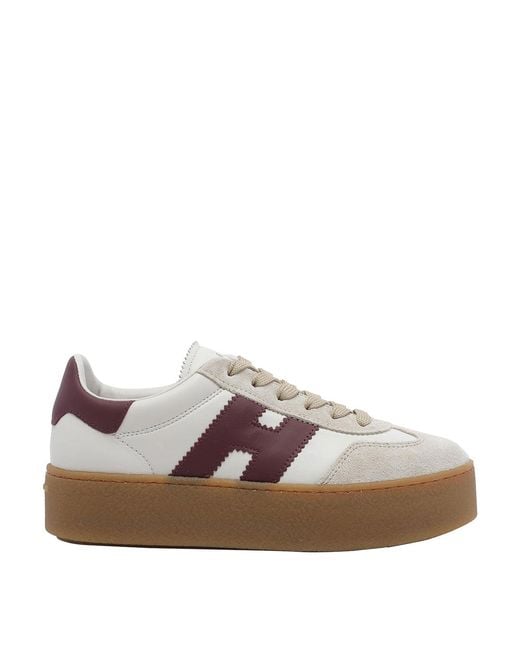 Hogan Brown Cool Platform Sneakers
