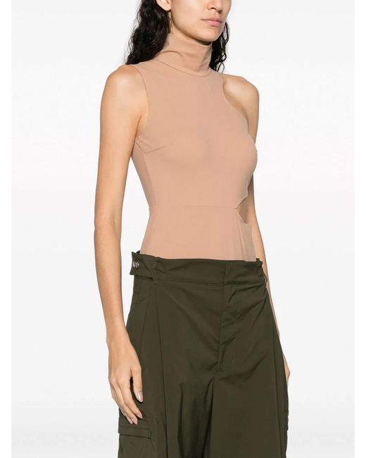 Wolford White Warm Up Cut-Out Bodysuit