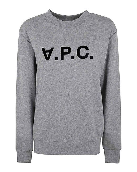 A.P.C. Gray Standard Big Vpc Sweater