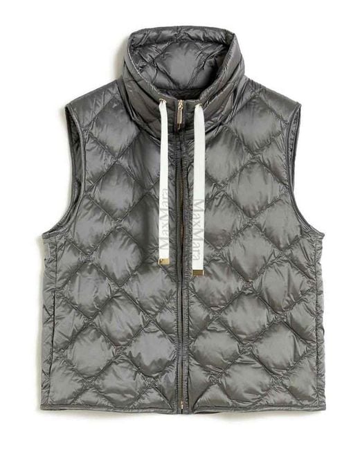 Max Mara Gray Padded Vest