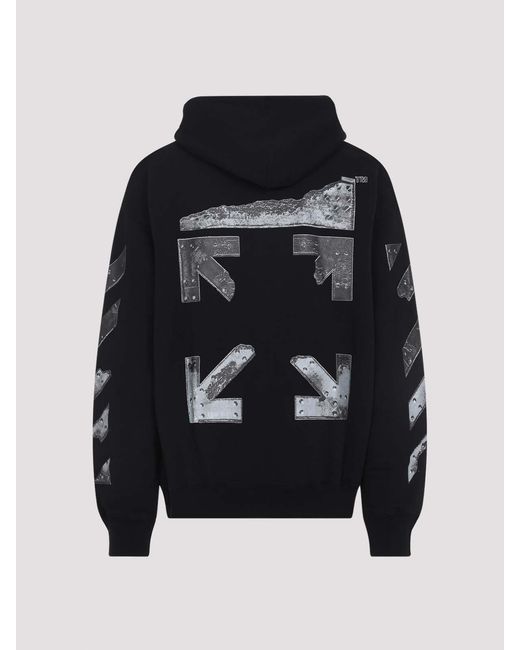 Off-White c/o Virgil Abloh Blue Off Metal Arrow Skate Hoodie for men