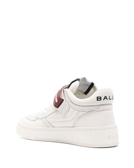 Bally White Leather Sneakers