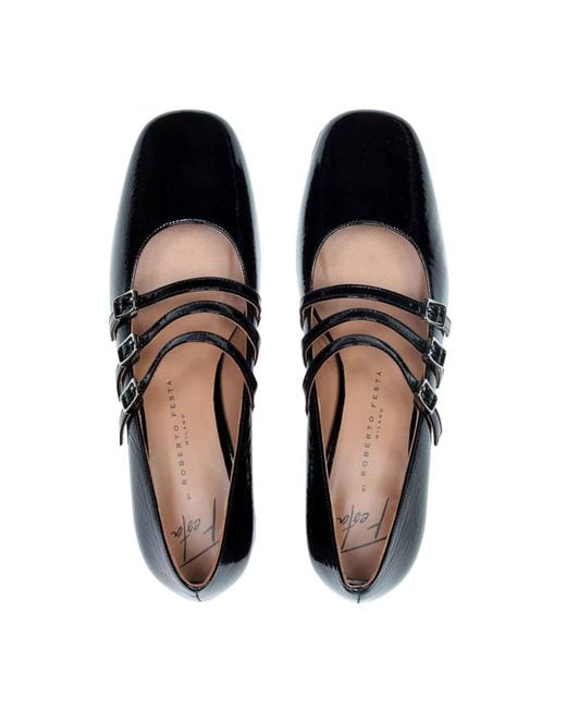 Roberto Festa Black Mary Jane Pumps