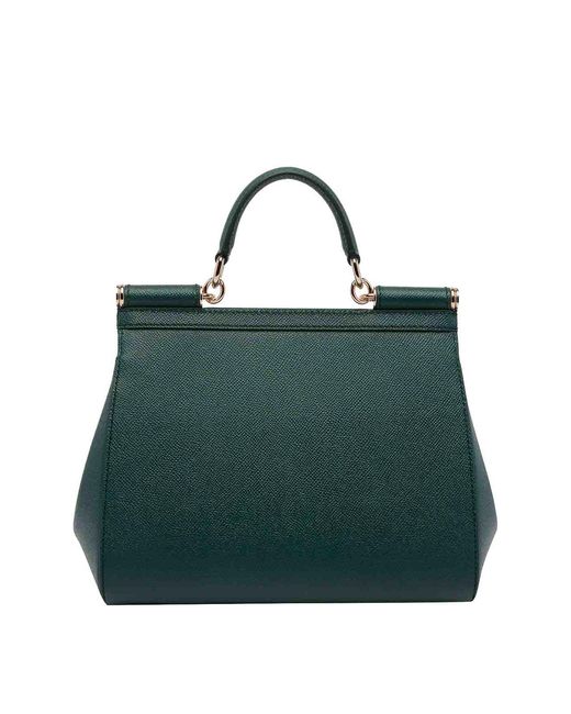 Dolce & Gabbana Green Large Sicily Handbag