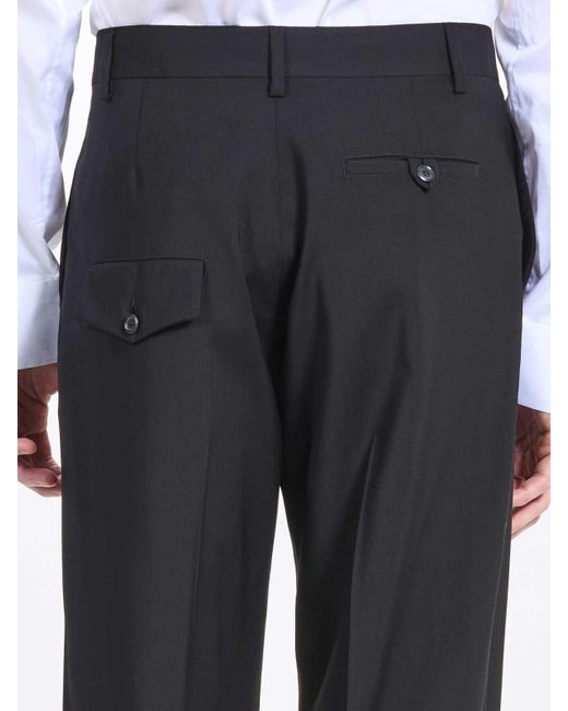 Moschino Blue Full Trousers for men