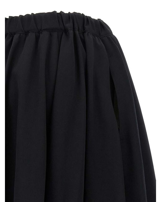 Comme des Garçons Blue Wool Skirt