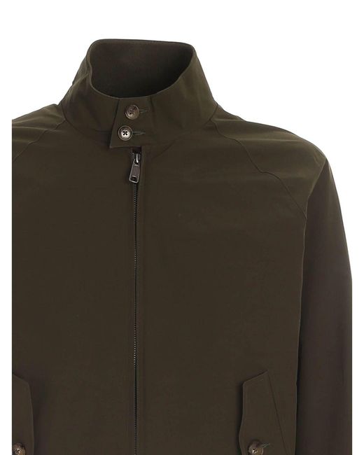 Baracuta Green Pockets Bomber Jacket for men
