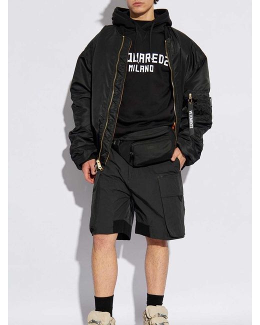 DSquared² Black Short Pants for men