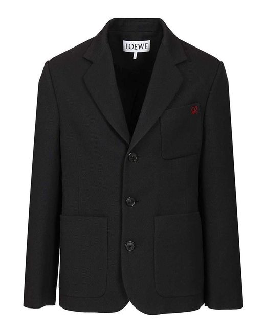 Loewe Black Wool Jacket for men