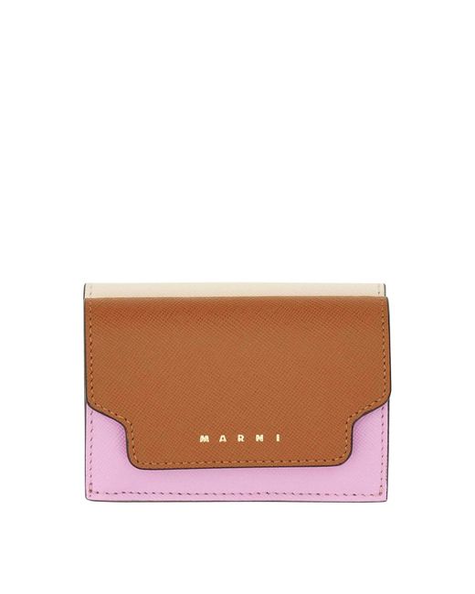 Marni White Tri-Fold Wallet