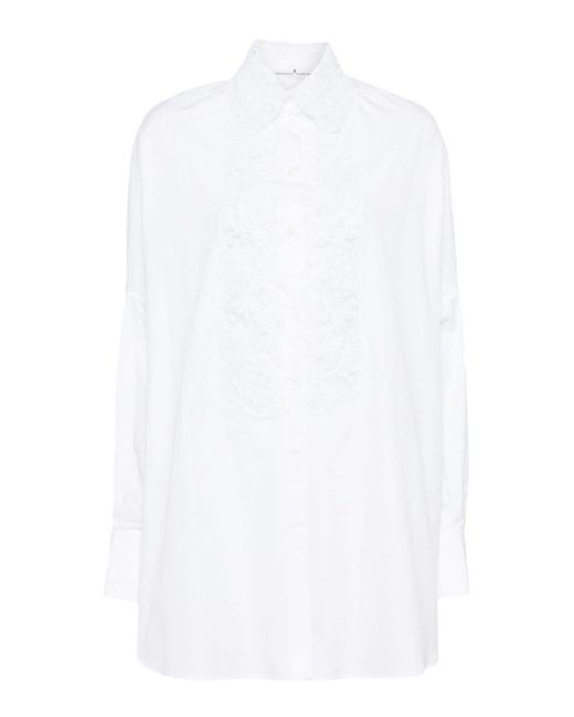 Ermanno Scervino White Oversized Cotton Shirt