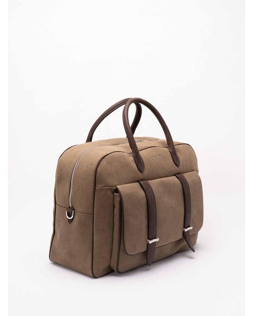 Orciani Brown 'Safari' Holdall for men