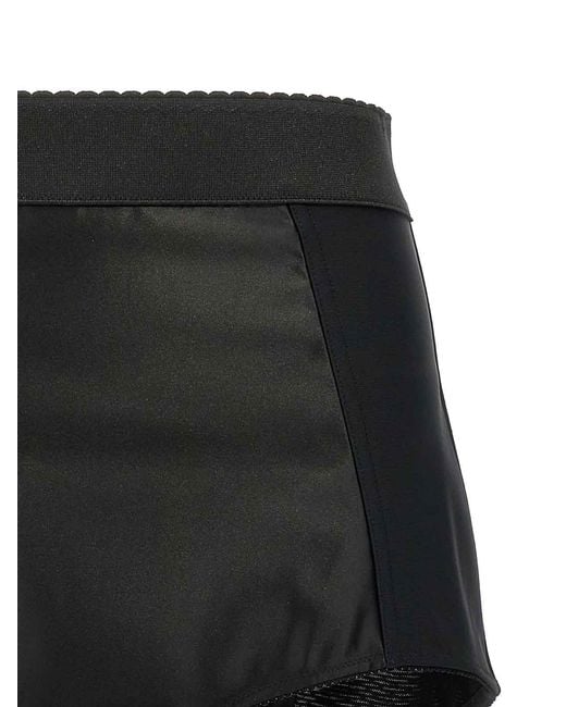 Dolce & Gabbana Black Satin Culottes