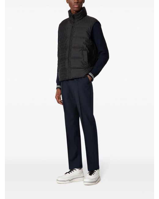 Valentino Garavani Blue Toile Iconographe Padded Gilet for men