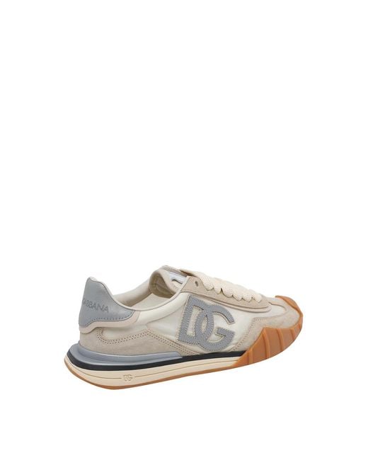 Dolce & Gabbana White Dg Athletic Sneakers