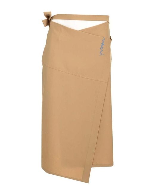 Marni Natural Wrap Skirt