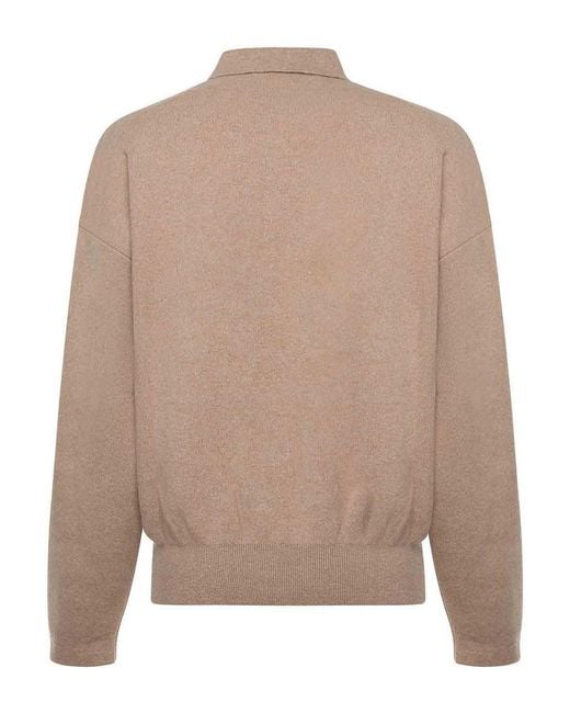 Jacquemus Natural La Maille Vereuse Ball Sweater