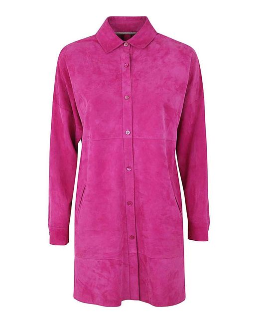 The Jackie Leathers Pink Swan Long Sleeves Trench