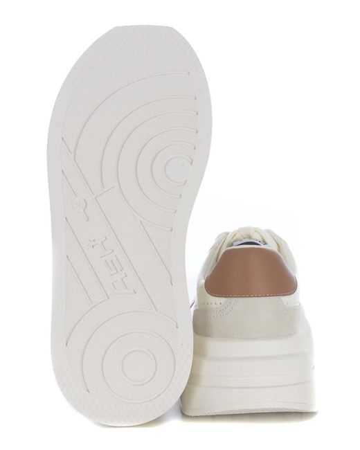 Ash White Calfskin Sneakers