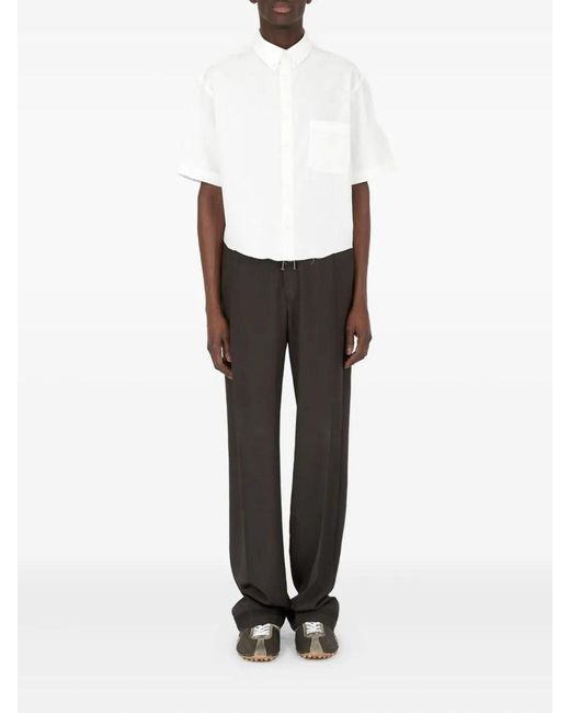 Maison Margiela White Short-Sleeved Shirt
