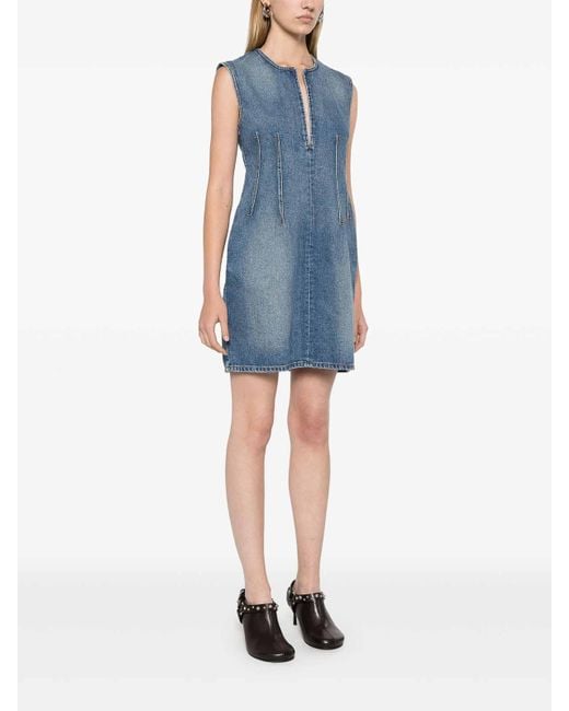 Stella McCartney Blue Denim Mini Dress