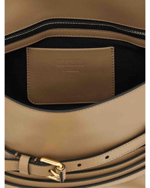 Moschino Metallic Tie Me Shoulder Bag