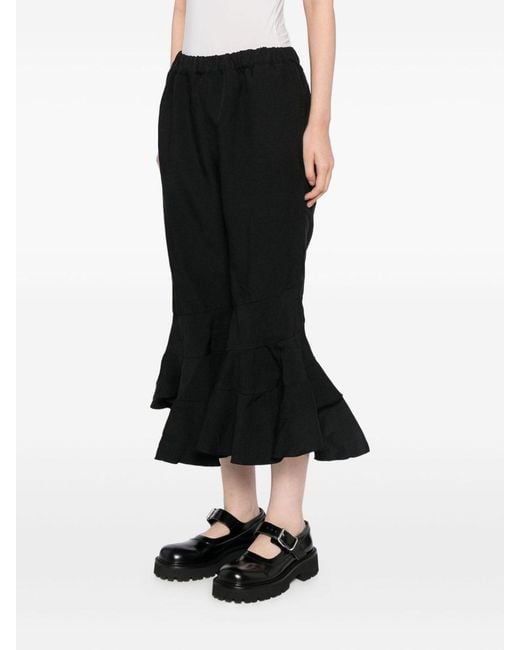 Comme des Garçons Black Cropped Trousers