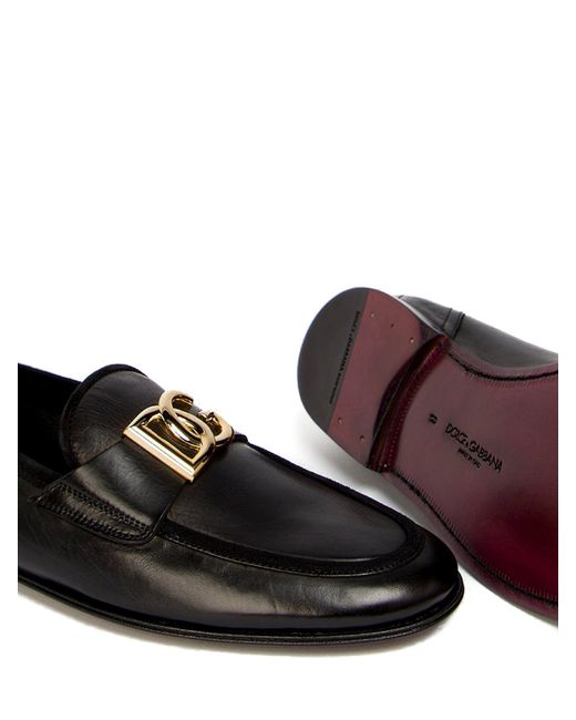 Dolce & Gabbana Black Logo Detailed Slippers for men