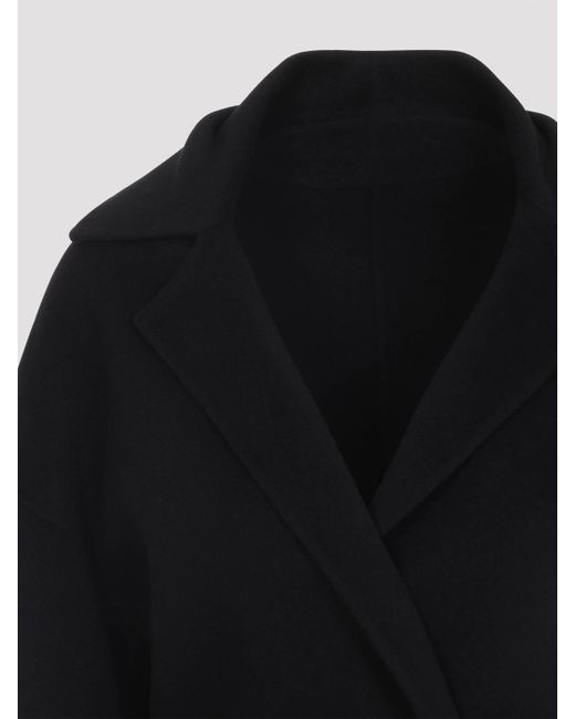 Alberta Ferretti Black Double Coat