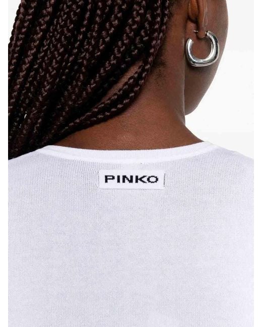 Pinko White 'Meteora' Cardigan