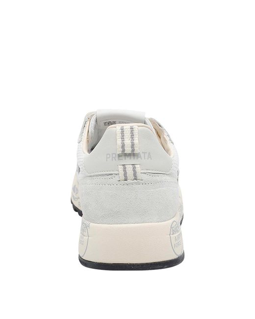 Premiata White Nous Sneakers for men