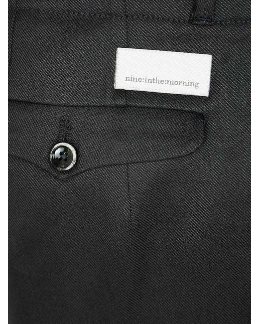 Nine:inthe:morning Black Damiano Carrot Trousers for men