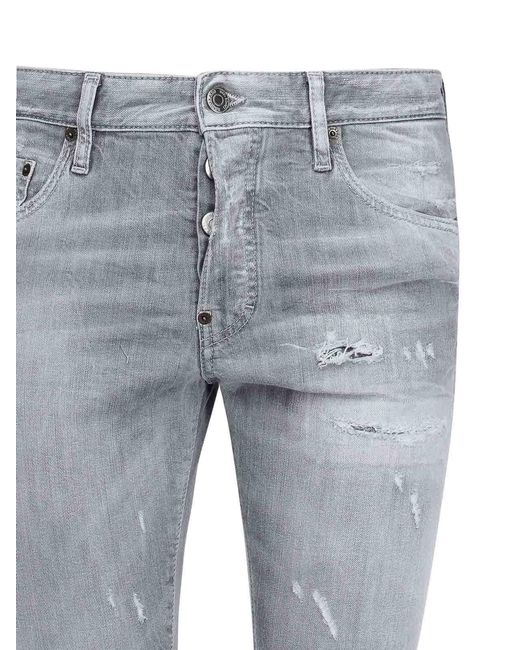 DSquared² Gray Jeans Skinny for men