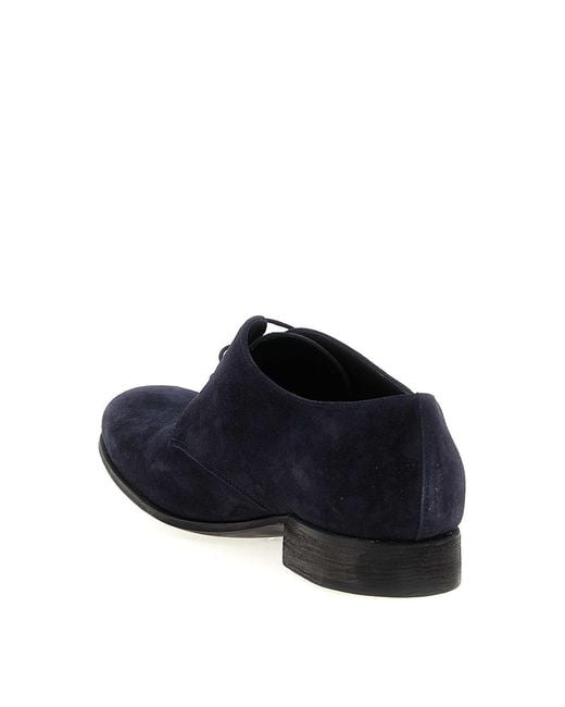 Julian Fashion Blue Suede Lace Up for men