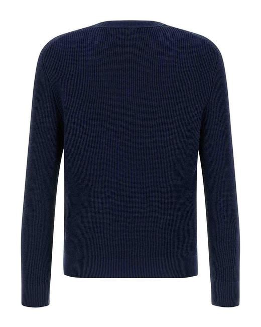Ballantyne Blue Argyle Pattern Sweater for men
