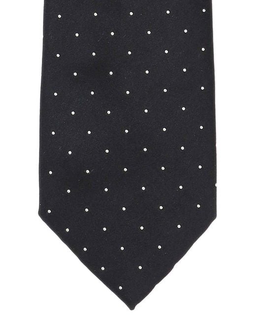 Tom Ford Black Polka Dot Tie for men